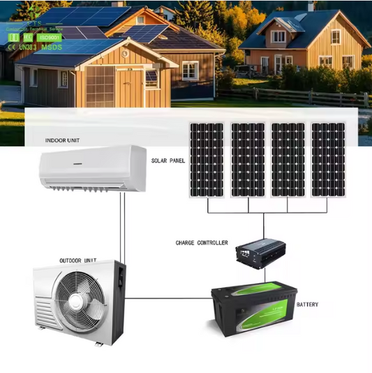 1.5HP 2HP 3HP Hybrid AC/DC Solar Powered Air Conditioner Off Grid Solar Air Conditioner for Home Office